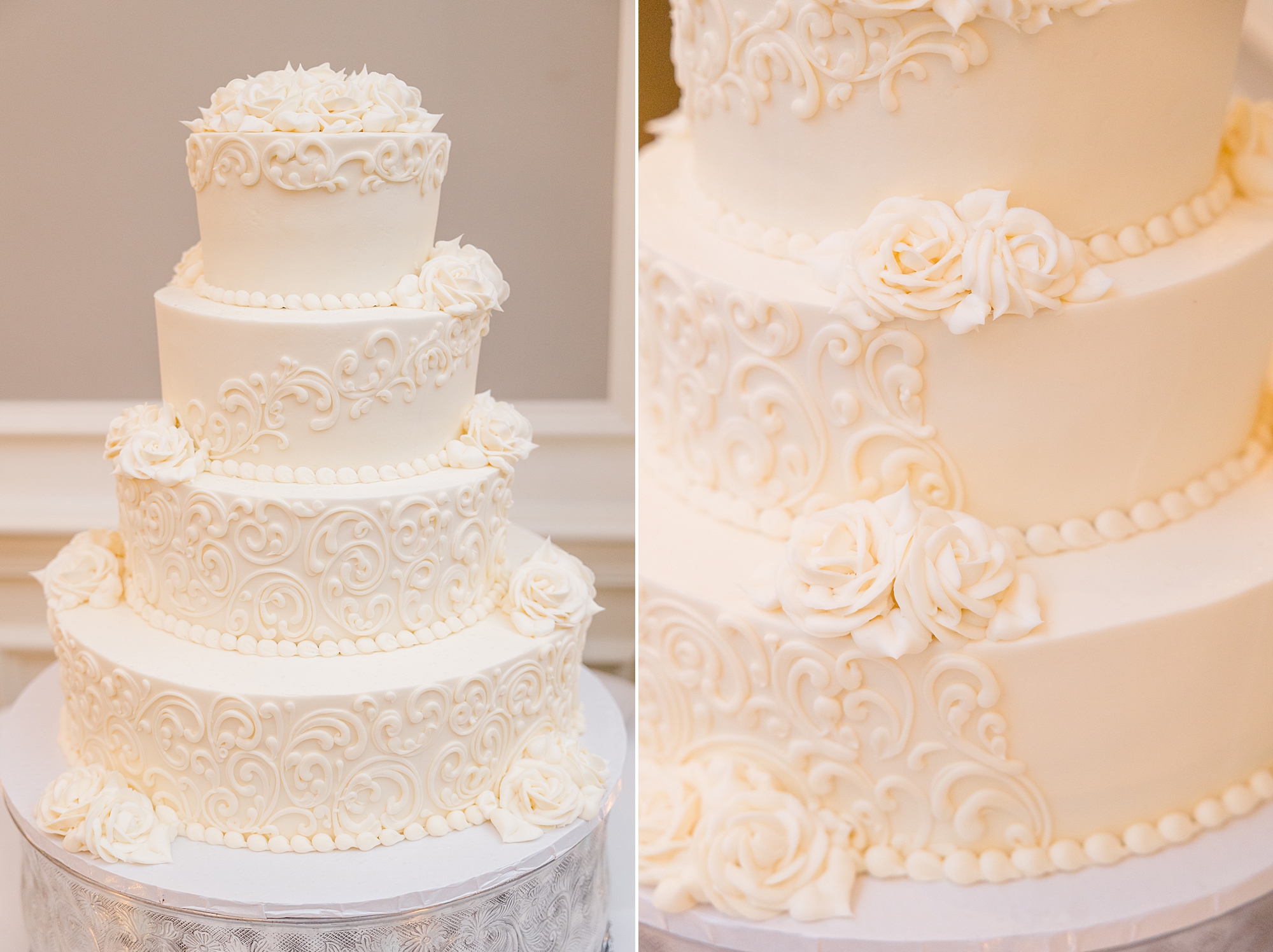 elegant wedding cake 