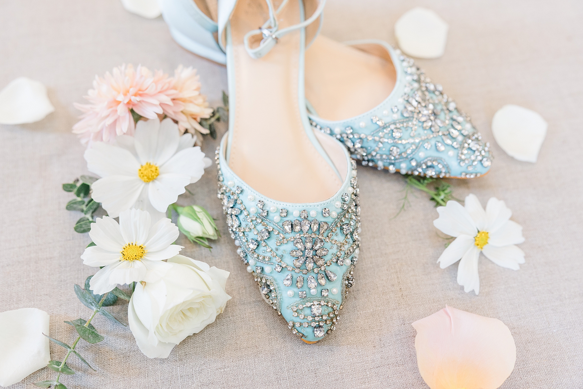pale blue wedding shoes 