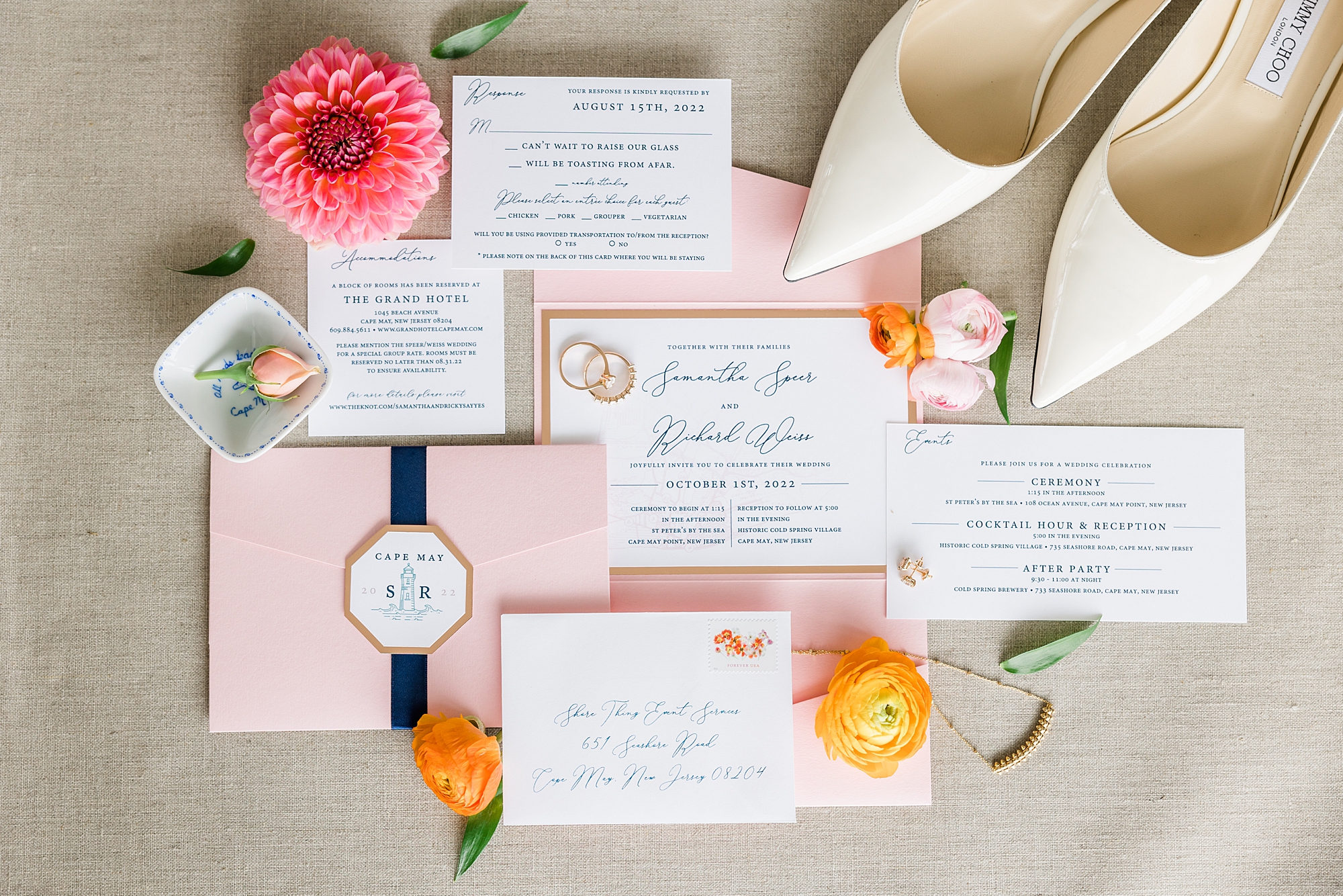 Intimate Cape May Wedding Details