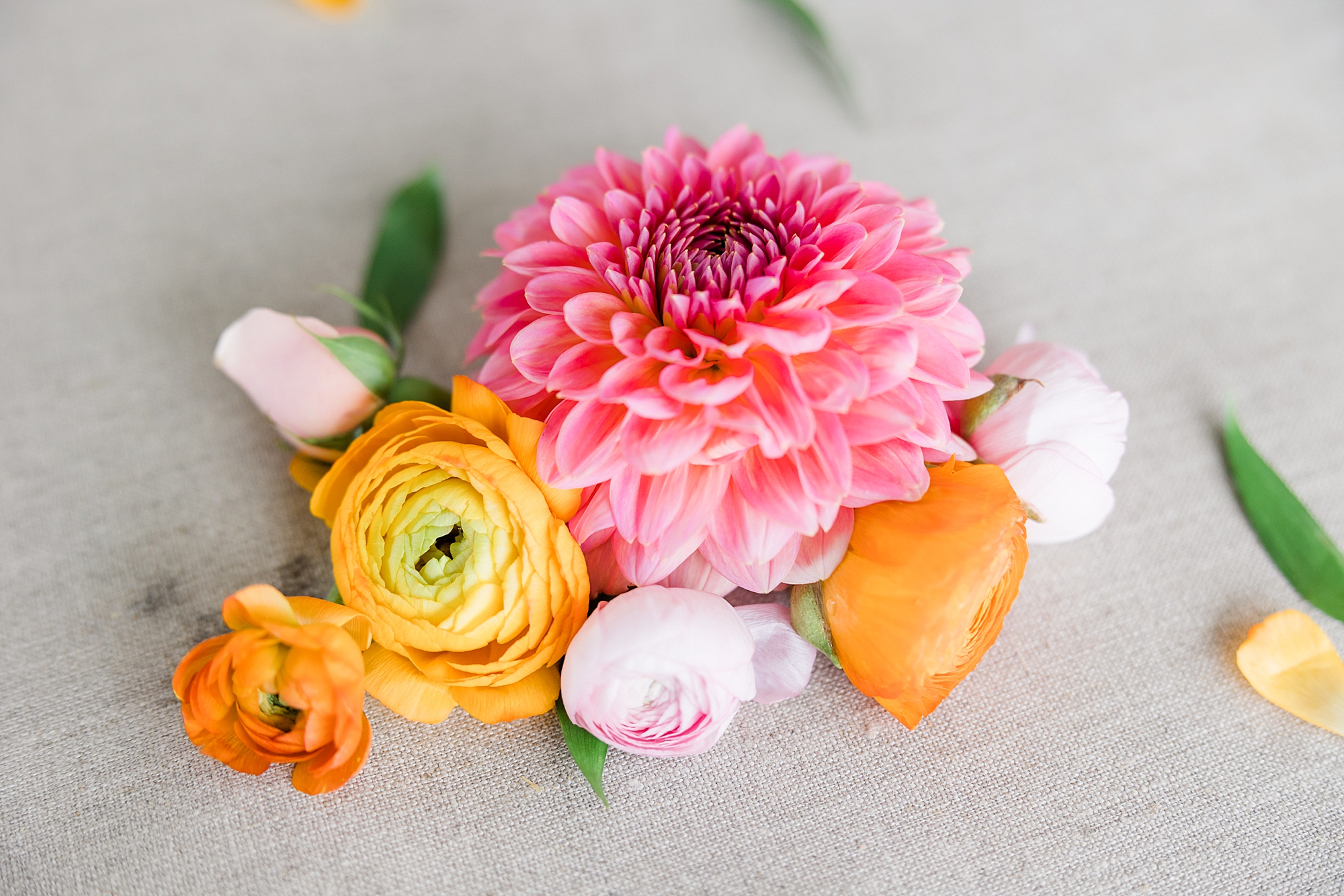 vibrant and joyful wedding flowers