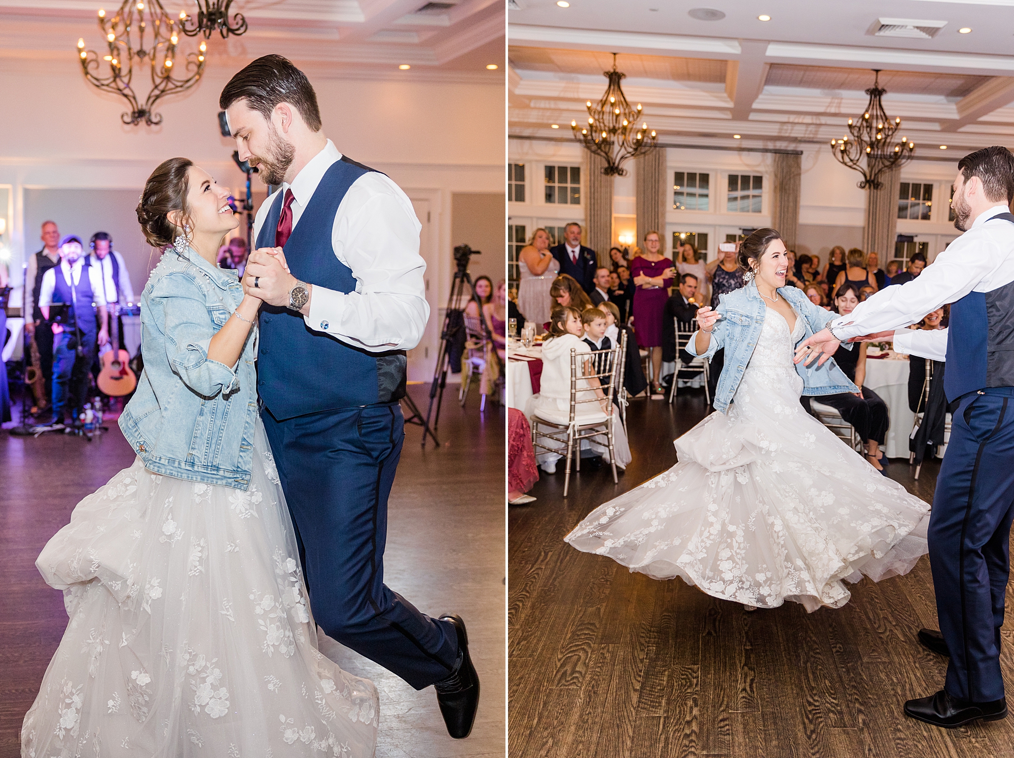 couple share first dance as husband and wife