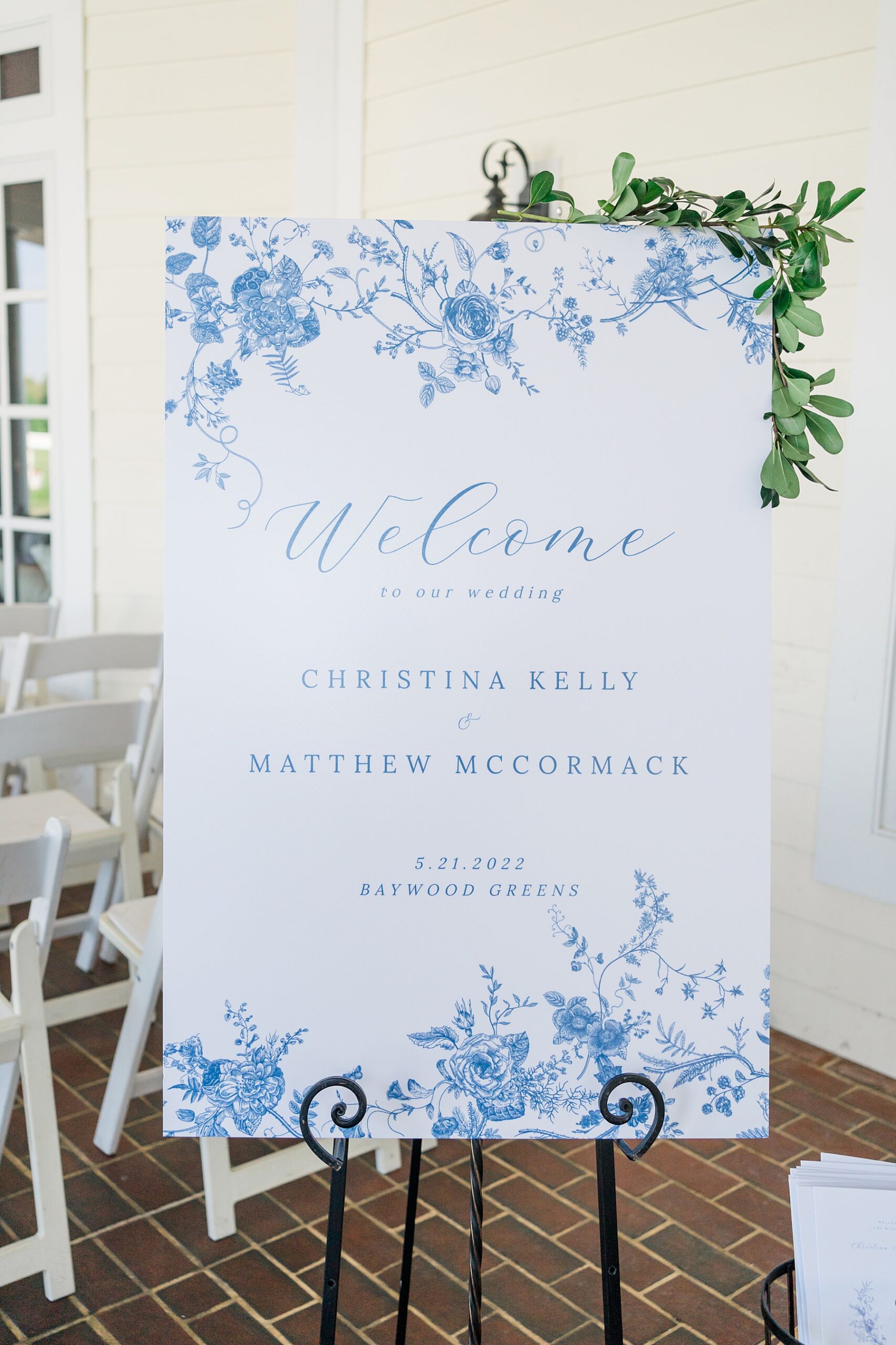 southern inspired wedding ceremony sign