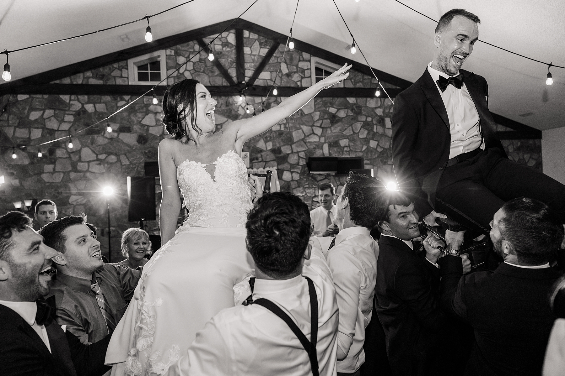 candid wedding portraits from reception at HollyHedge Estate